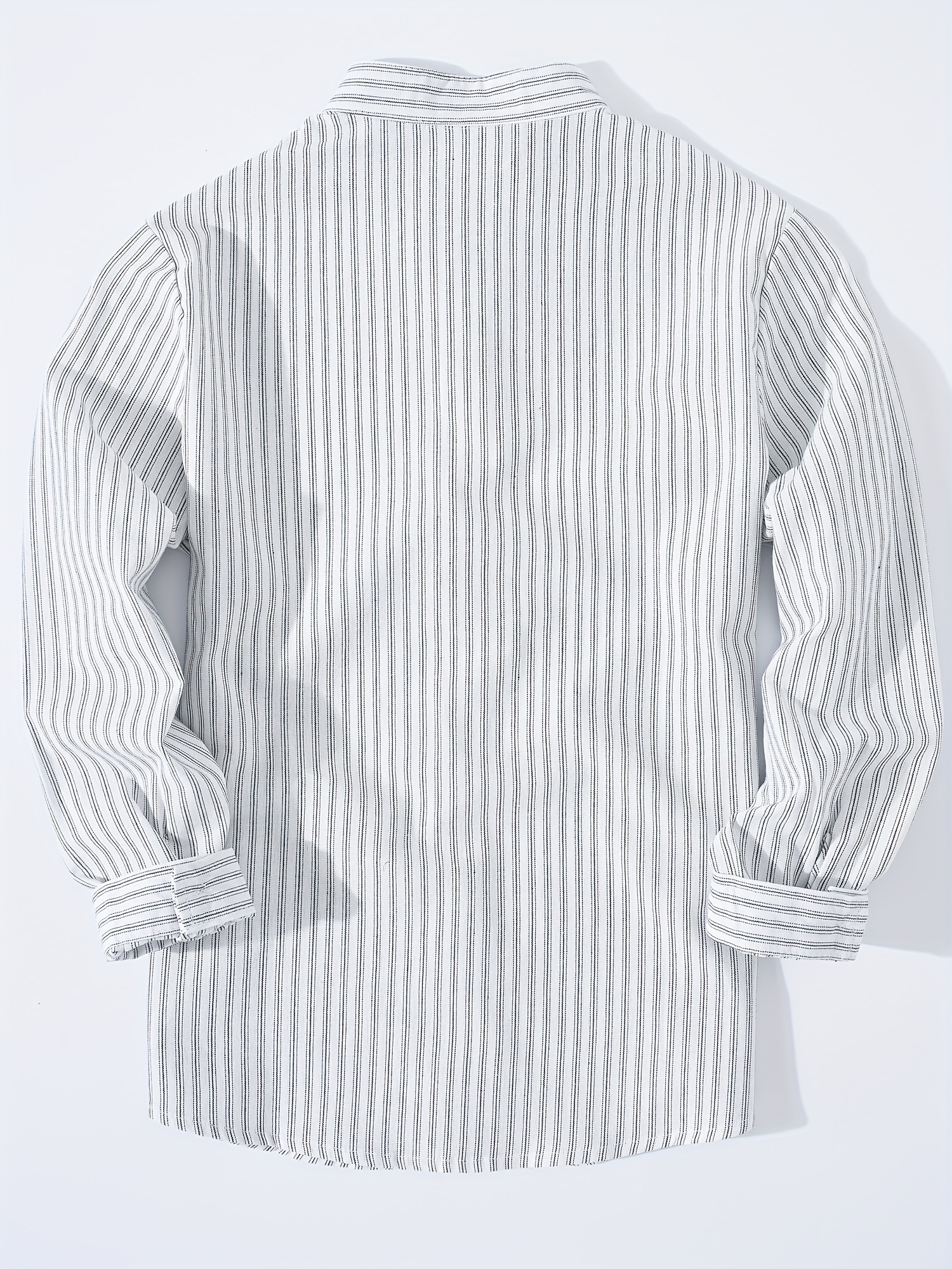 Boys Striped Casual Long Sleeve Lapel Shirt