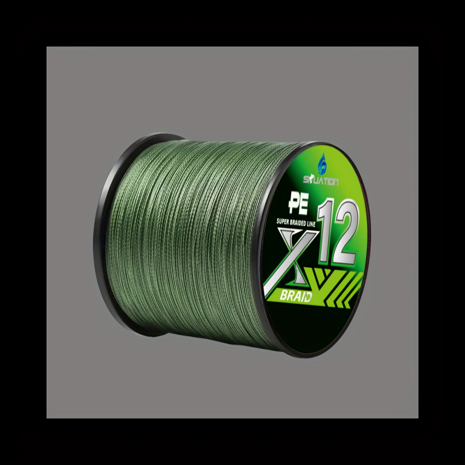 12 braided Pe Fishing Line 328yd/547yd Long Casting Smooth - Temu