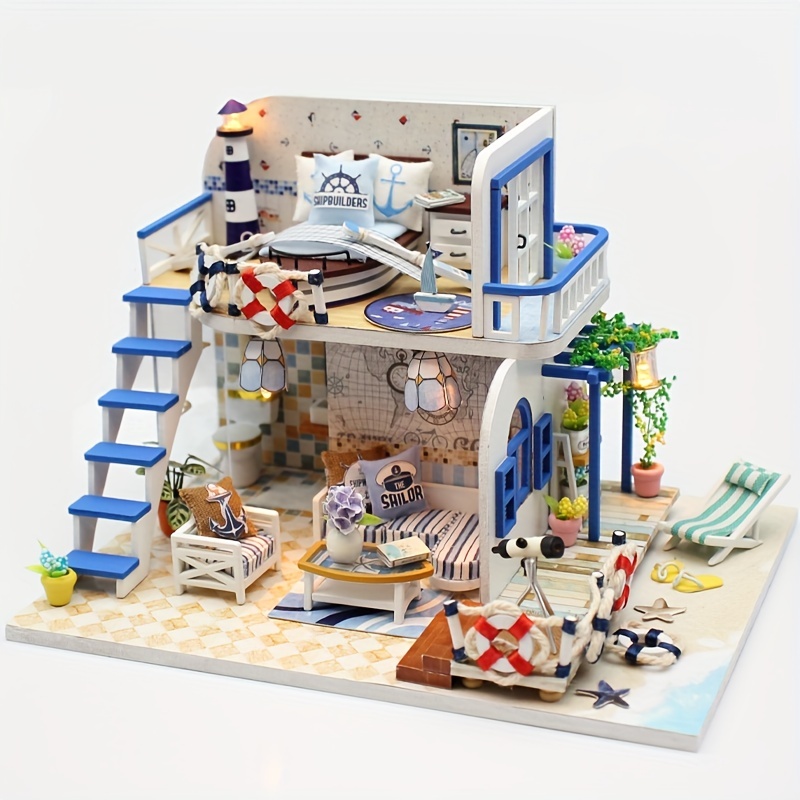 Miniature DIY Handmade 3D Building Kits for Christmas