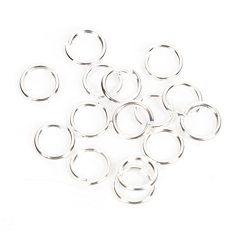 CRAFTMEMORE Open Jump Rings, Split Rings Connectors for DIY Jewelry Finding  Making Craft Accessories (6.4 mm x 100pcs, Antique Brass)