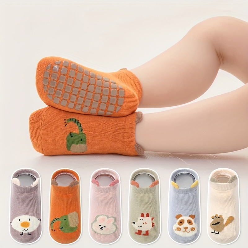 Toddler Socks 12 Pairs Non Slip Skid Ankle Socks For Kids Boys Girls Grips  Cotton Crew Socks For 1-7 Years Infants Children : : Clothing,  Shoes & Accessories