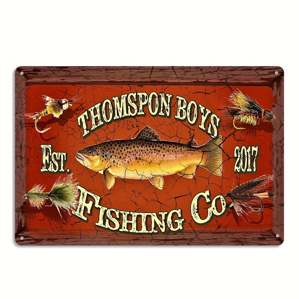 Vintage Fishing Co. Sign Specific Needs Metal Rectangle - Temu