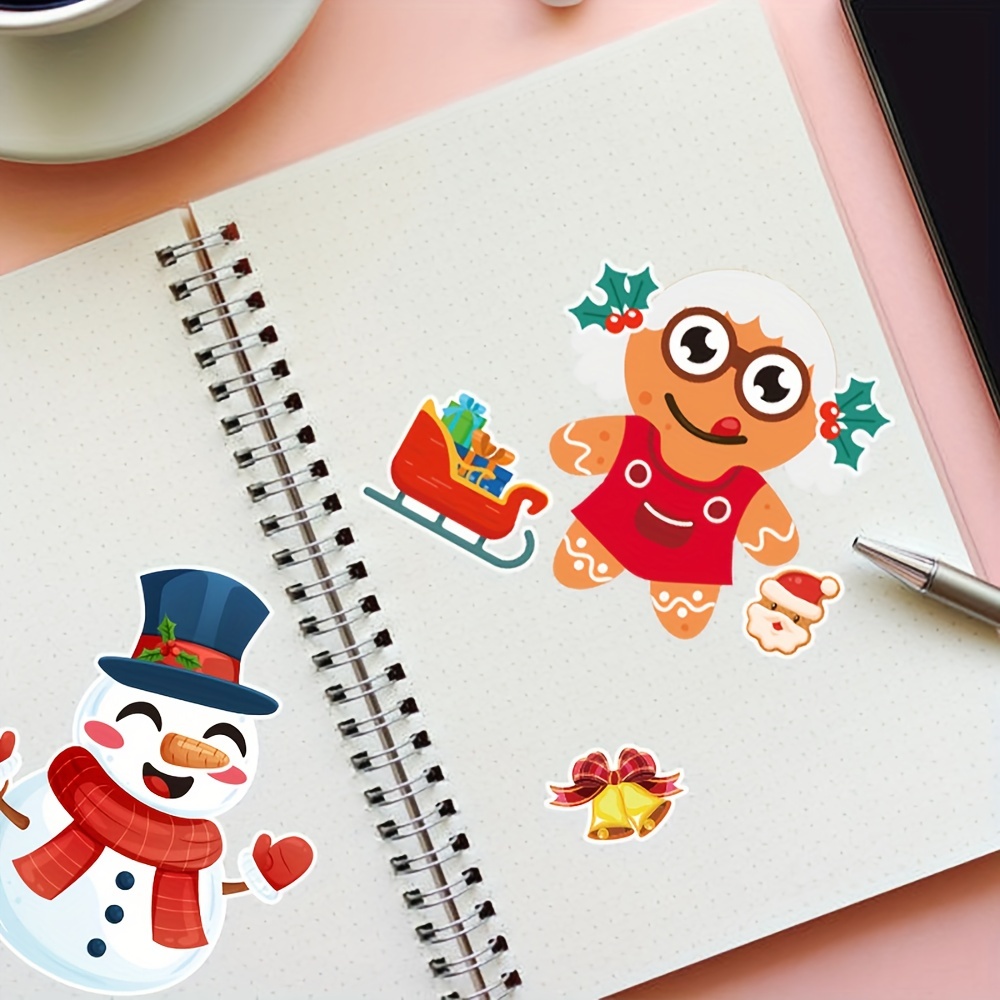 Christmas Stickers Classroom Homemade Christmas Stickers - Temu