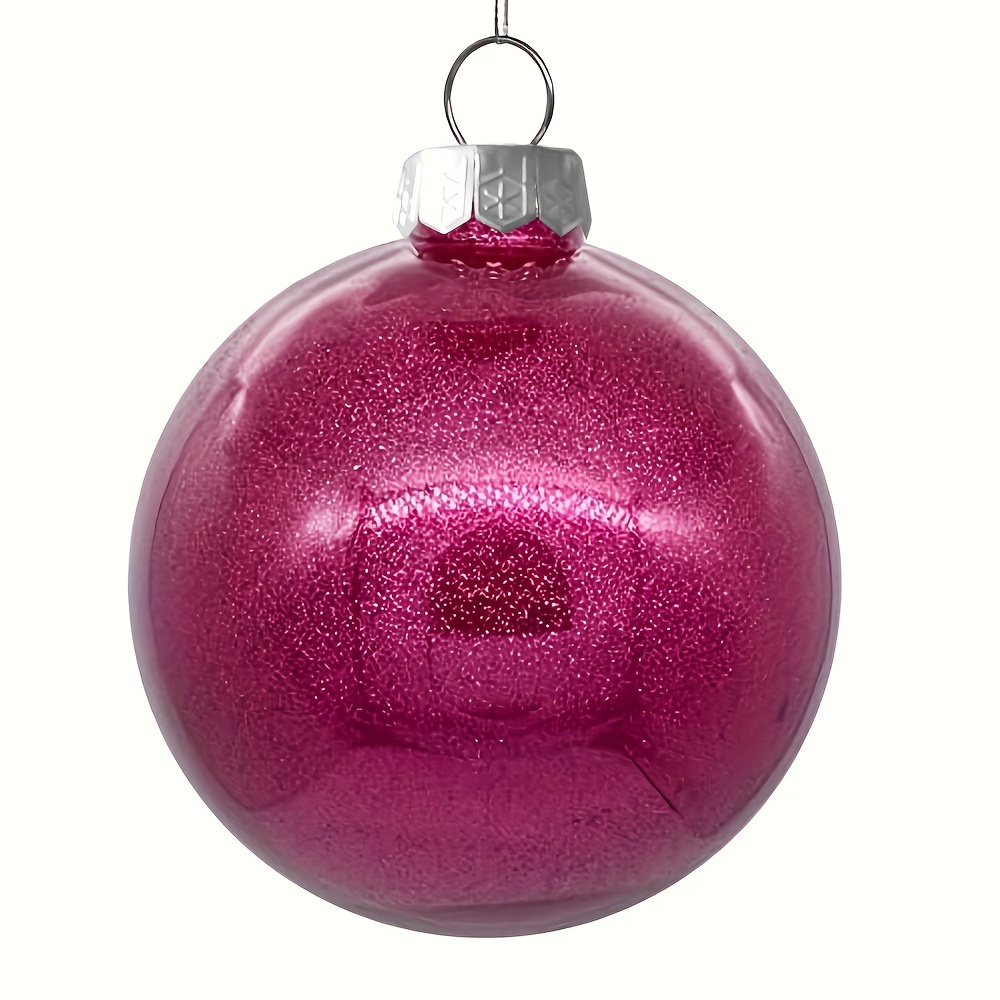 Christmas Clip on Glitter Rose Pink 16cm