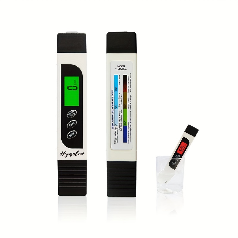  HoneForest Digital TDS Meter, Accurate and Reliable, TDS, EC &  Temp Meter 3 in 1, 0-9990ppm, Ideal Water Tester PPM Meter(Green) : Patio,  Lawn & Garden