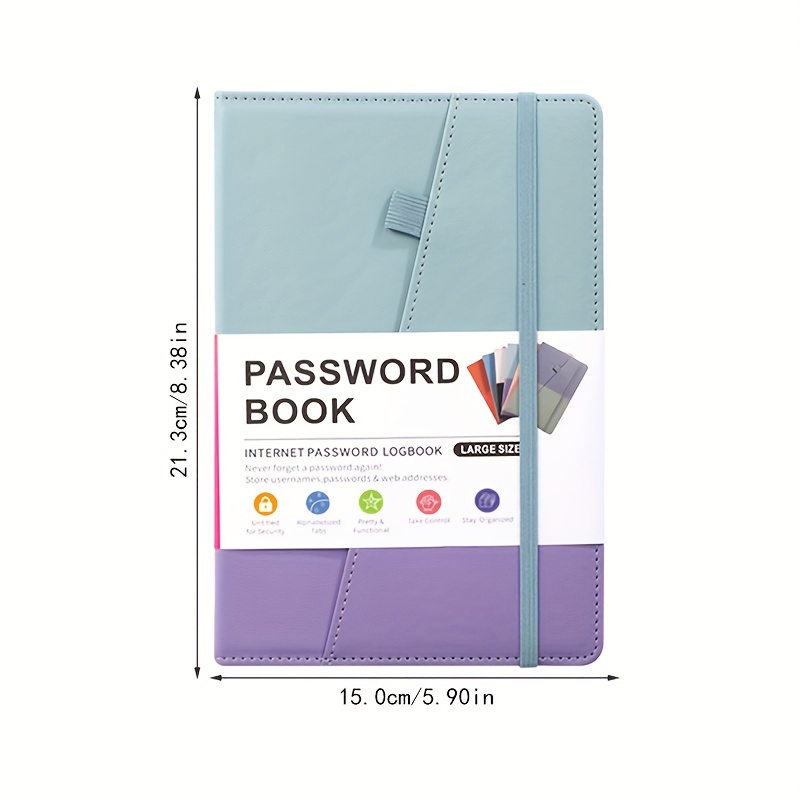 Secure A5 Password Book Alphabet Tabs Ideal Home Office - Temu