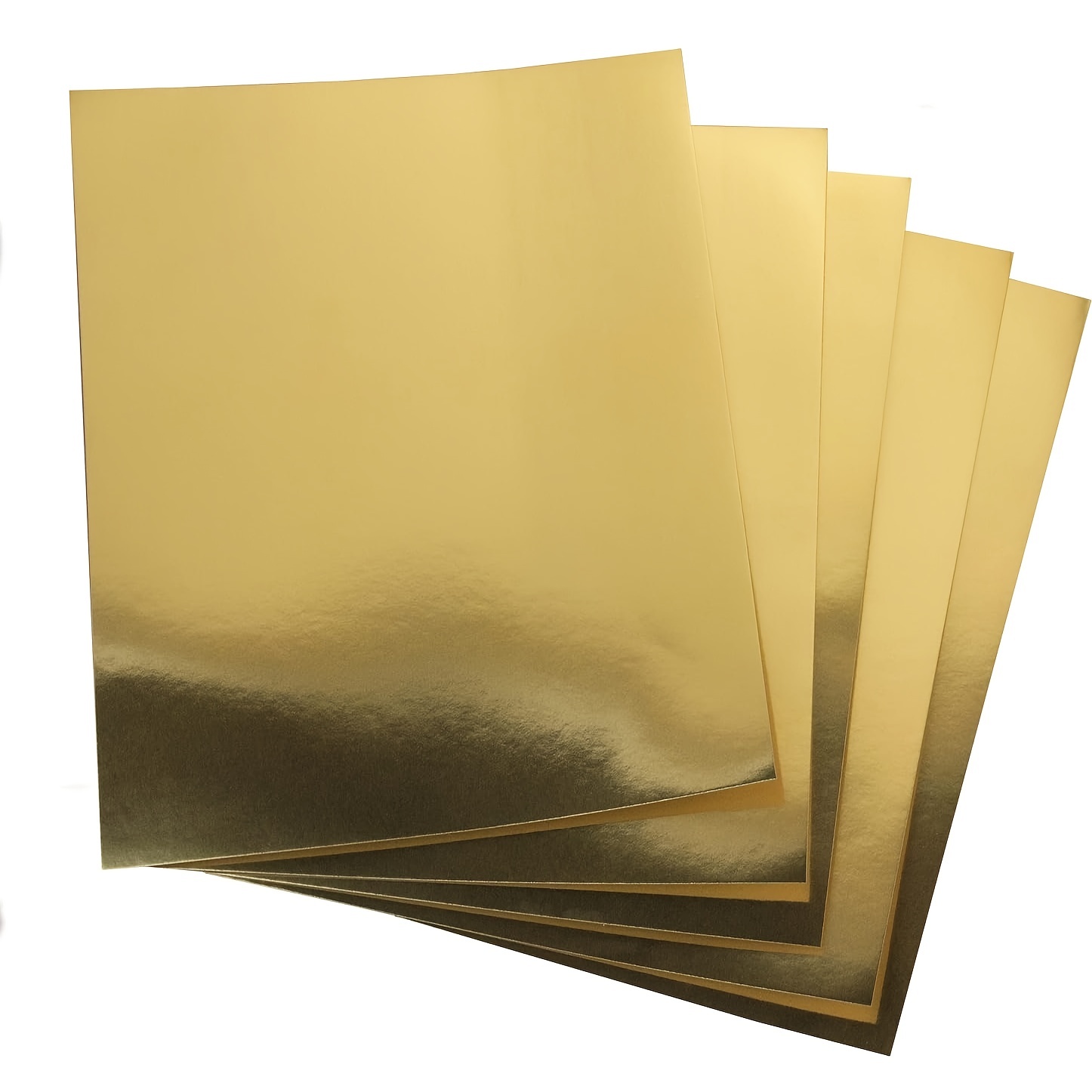 100 Pzas Hojas Papel Aluminio Dorado Plateado Brillante - Temu