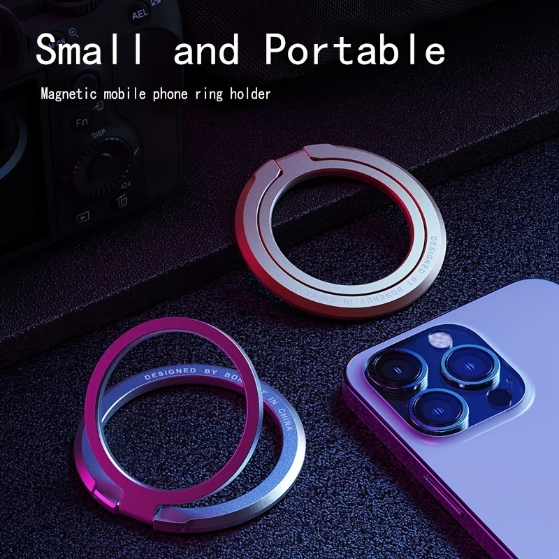 Iphone 13/12 Pro Max & Mini Magnetic Phone Ring Holder - Compatible With  Magsafe Chargers! - Temu