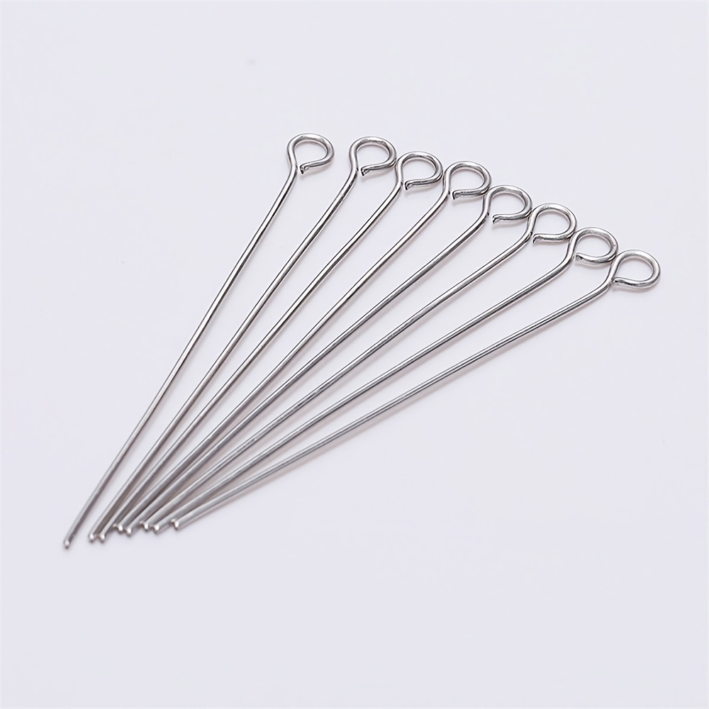 200pcs Gold Eye Head Pins 16 20 25 30 35 40 45 50 mm Metal Eye