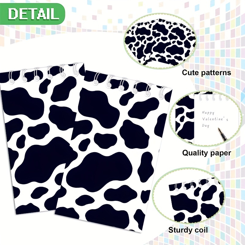 Cow Print Notebook: Stylish and Trendy Notebook with a Cow Pattern Design.  It's the Perfect Gift Idea for Animal Print Lovers. College Ruled, Can Be