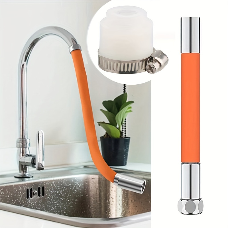 360 ° Grifo Manguera Retráctil 12 Pulgadas Grifo De Cobre Tubo Telescópico  Flexible Y Manguera De Agua De Plástico Grifo Para Cocina Y Baño