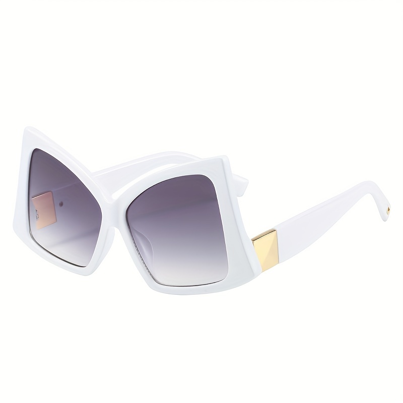 Y2K Oversized Cat Eye Sunglasses Gradient Lens UV400
