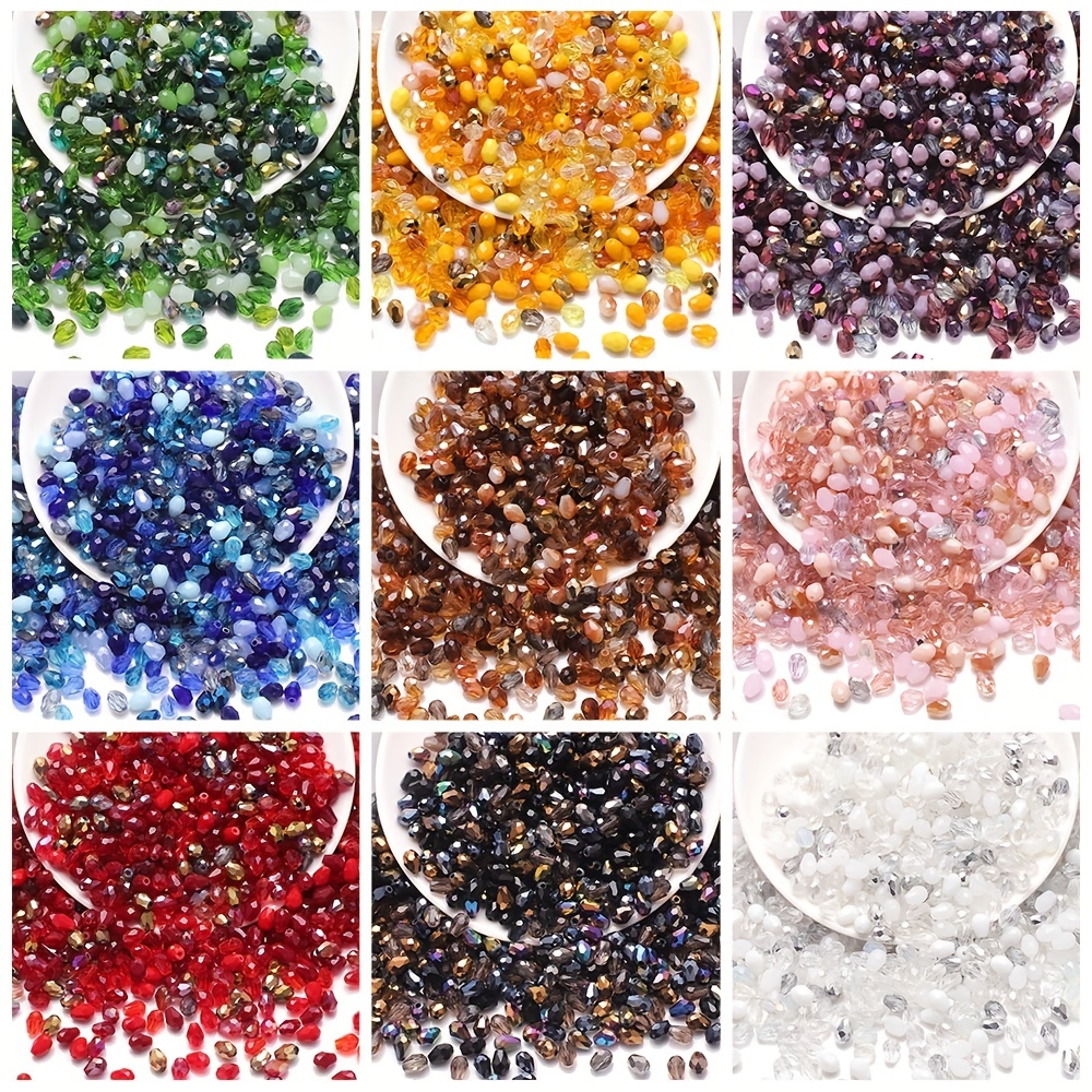 200Pcs/Box 8MM Bracelets Stone Colorful Beading Mixed Glass Crack Round  Beads for Jewelry Making DIY Charms Bracelet Necklace
