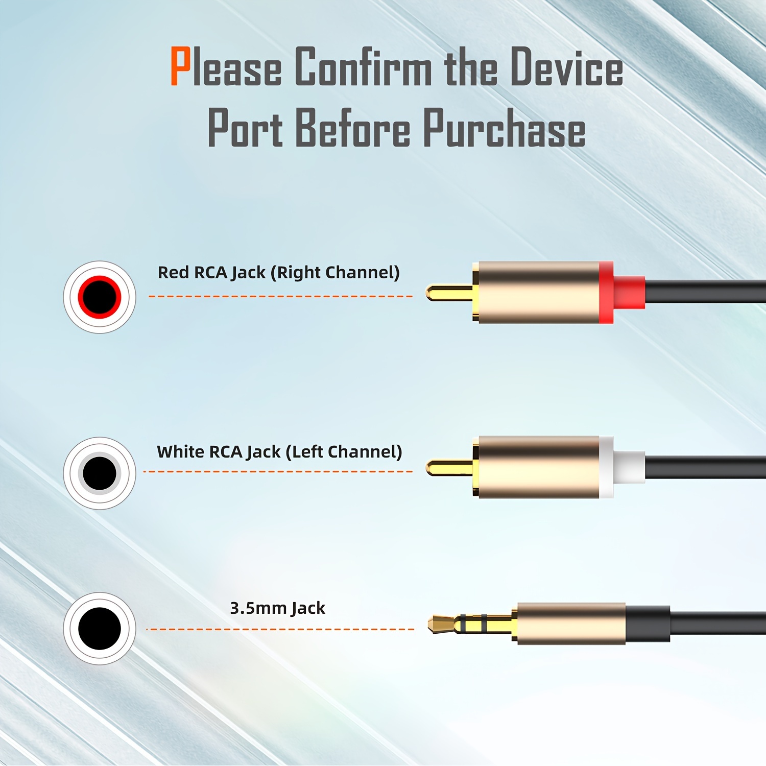 Aux left and online right splitter