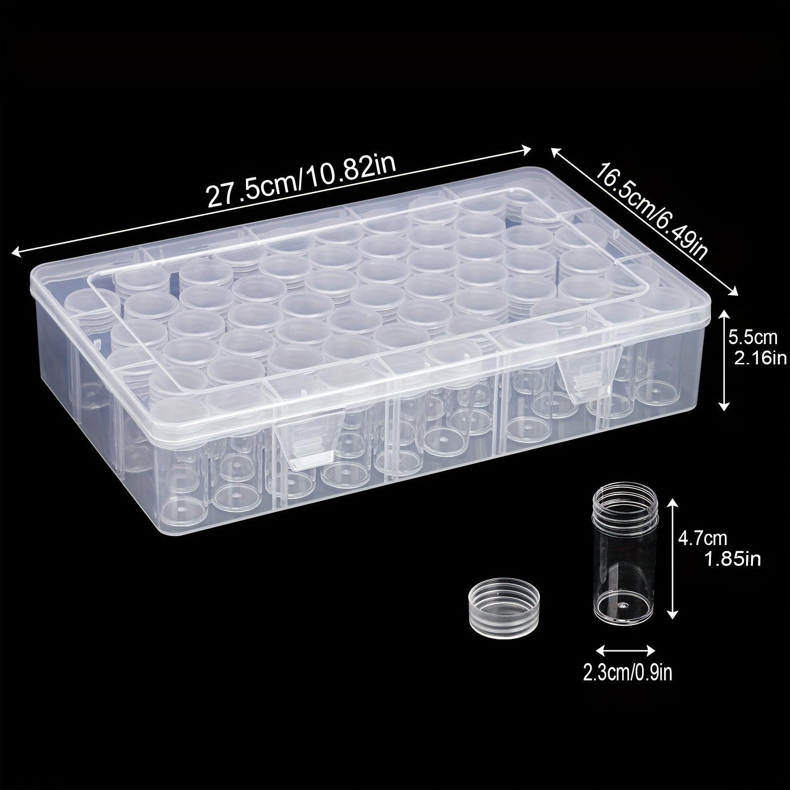 30/60 Slots Artificial Diamond Painting Storage Containers With