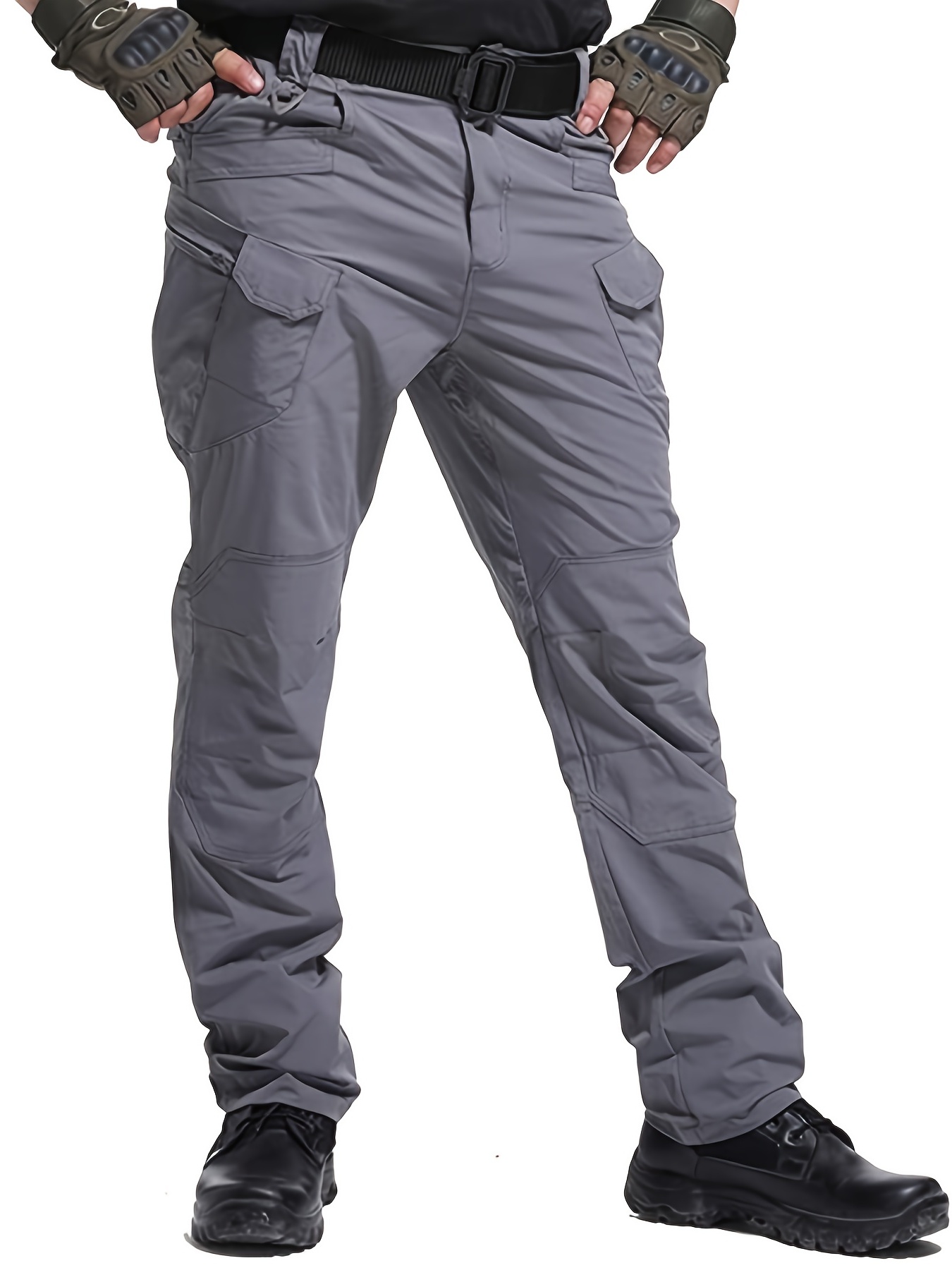 Men's Waterproof Cargo Pants With Multi Pockets, Active Durable ...