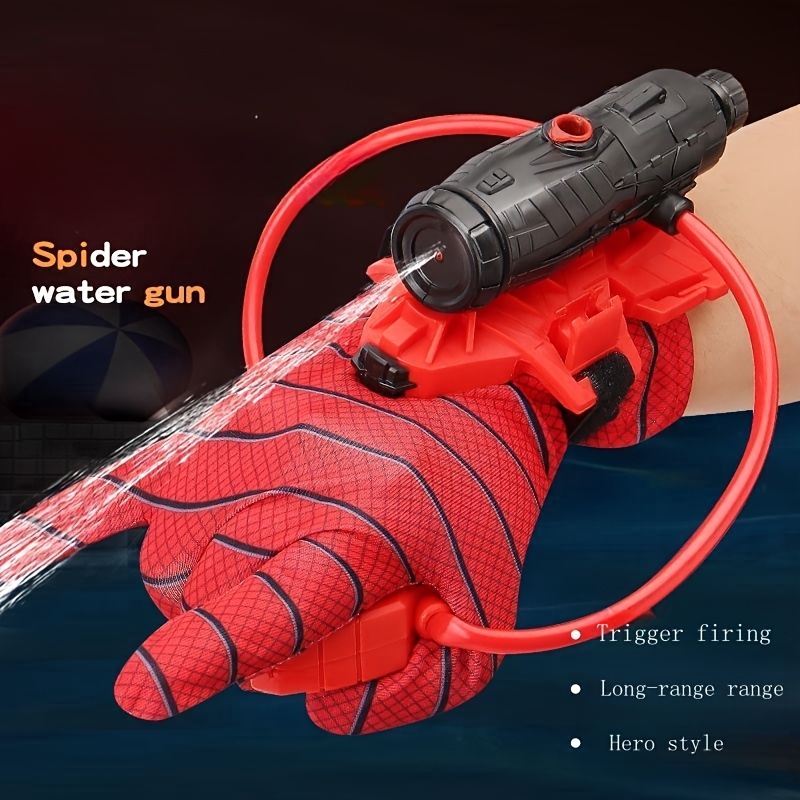 

1pc Spider Water Gun Launcher, Hero Water Gun Long Range Spider Launcher, Summer Water Play Toys, Role Play Toys, Fun Gifts For Friends Classmates