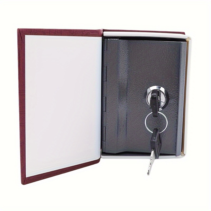 Mini caja fuerte de metal Strongbox creativo hucha segura  cerradura seguridad dinero alijo con llave : Productos de Oficina