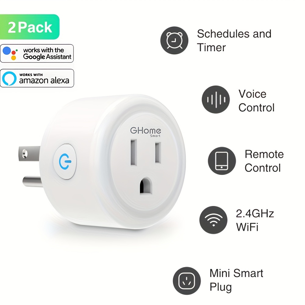 Ghome Smart Mini Smart Plug, Wi-fi Outlet Socket Compatible With Alexa And  Google Home Smart Life, App Control With Timer Schedule Function, No Hub  Required, Etl Fcc Listed, For Halloween Christmas Gift