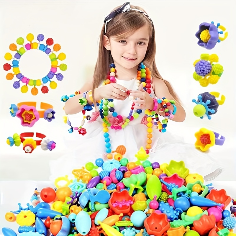 Pop Beads Toys For Girls - Set Di Giochi Fai-da-te Per La Creazione Di  Braccialetti E Collane Per Bambine Attività Artistiche E Artigianali Per  Bambini Di Età 3,4,5,6,7,8,9,10 Anni E Oltre 