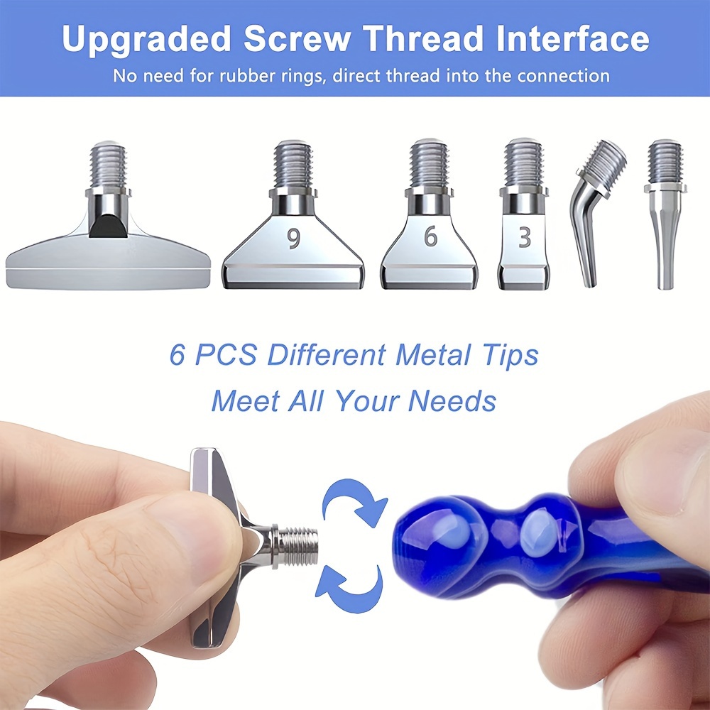 7PCS Metal Screw Tips Diamond Art Pen Kits No Loosen 5D Diamond