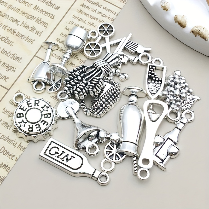 20Pcs/Lot Zinc Alloy Charms Antique Silver Color Cheerleading Charms Pendants for DIY Necklace Bracelets Jewelry, Jewels Making Accessories,Temu
