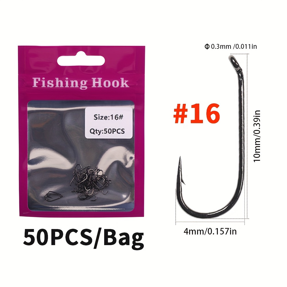 Mini Fly Fishing Hooks Dry Fly Tying Hooks Barbed Fishing - Temu