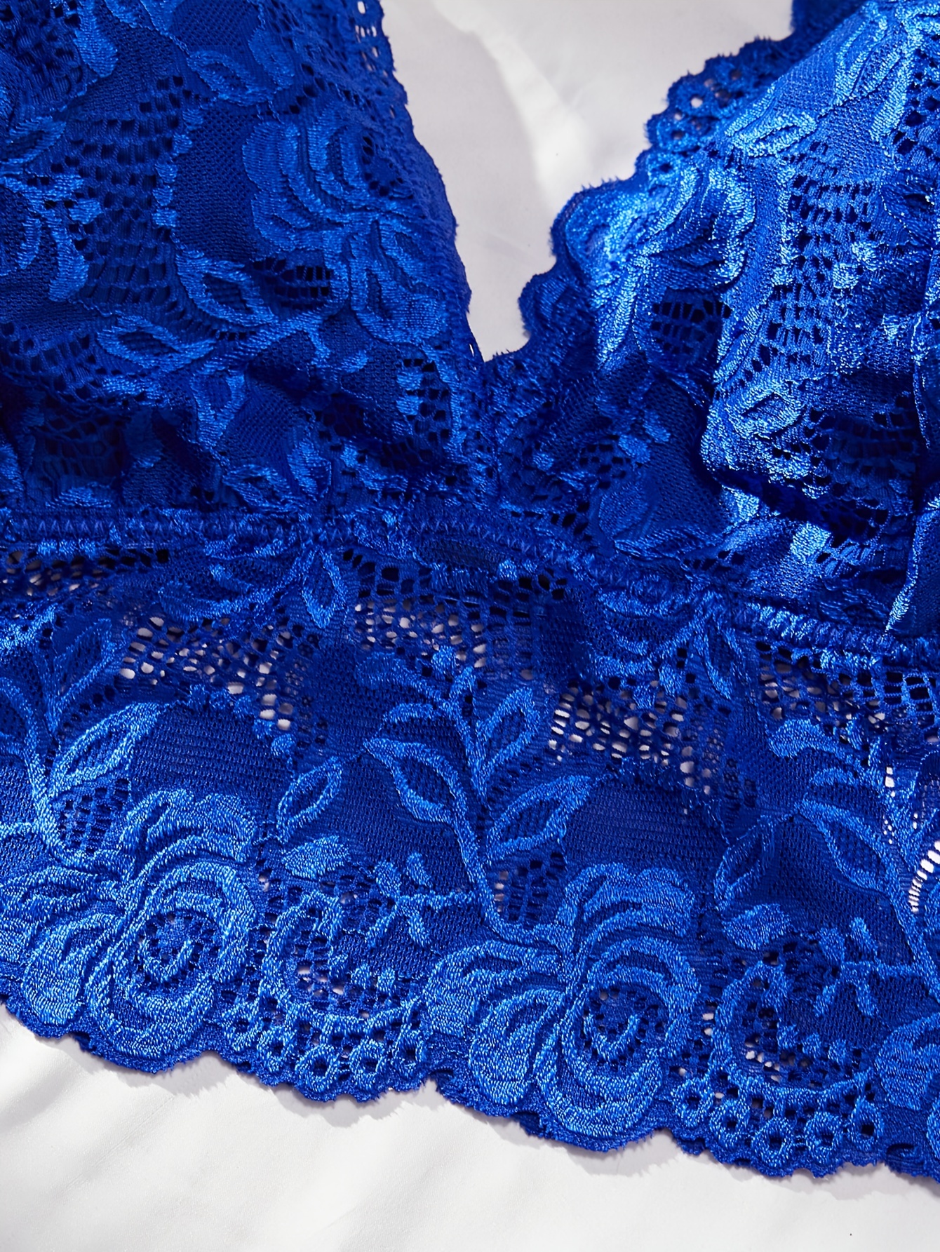 Sultry Floral Lace Lingerie Set Push Bra Bow Tie Panties Temu