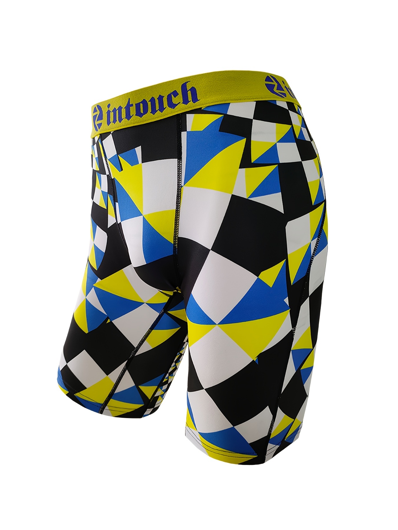 Men's Smile Face Pattern Fashion Novelty Long Leg Boxer - Temu