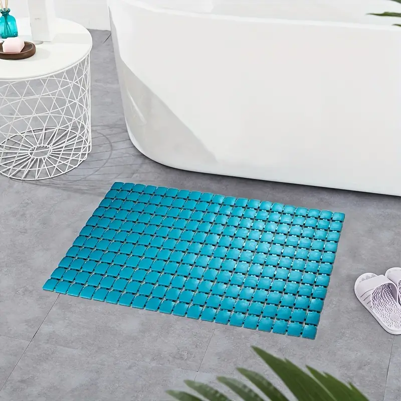 Square Shower Mat, Standing Bathtub Mat For The Elderly And