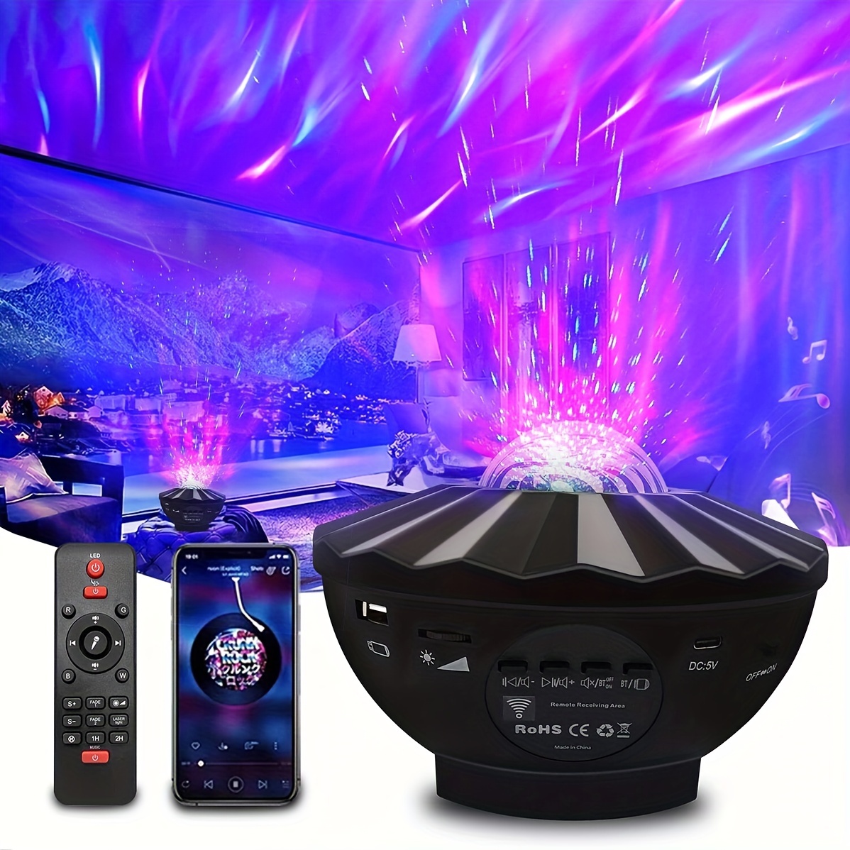 Projector Light With Music Speaker For Adults Party Light - Temu Bahrain