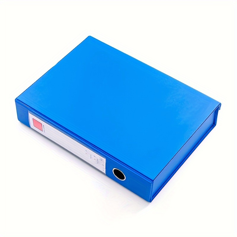  Paquete de 2 cajas organizadoras de almacenamiento de archivos,  caja de archivos, caja de archivos portátil con tapa, apta para  almacenamiento de carpetas de archivos carta/legal, solo caja azul oscuro 