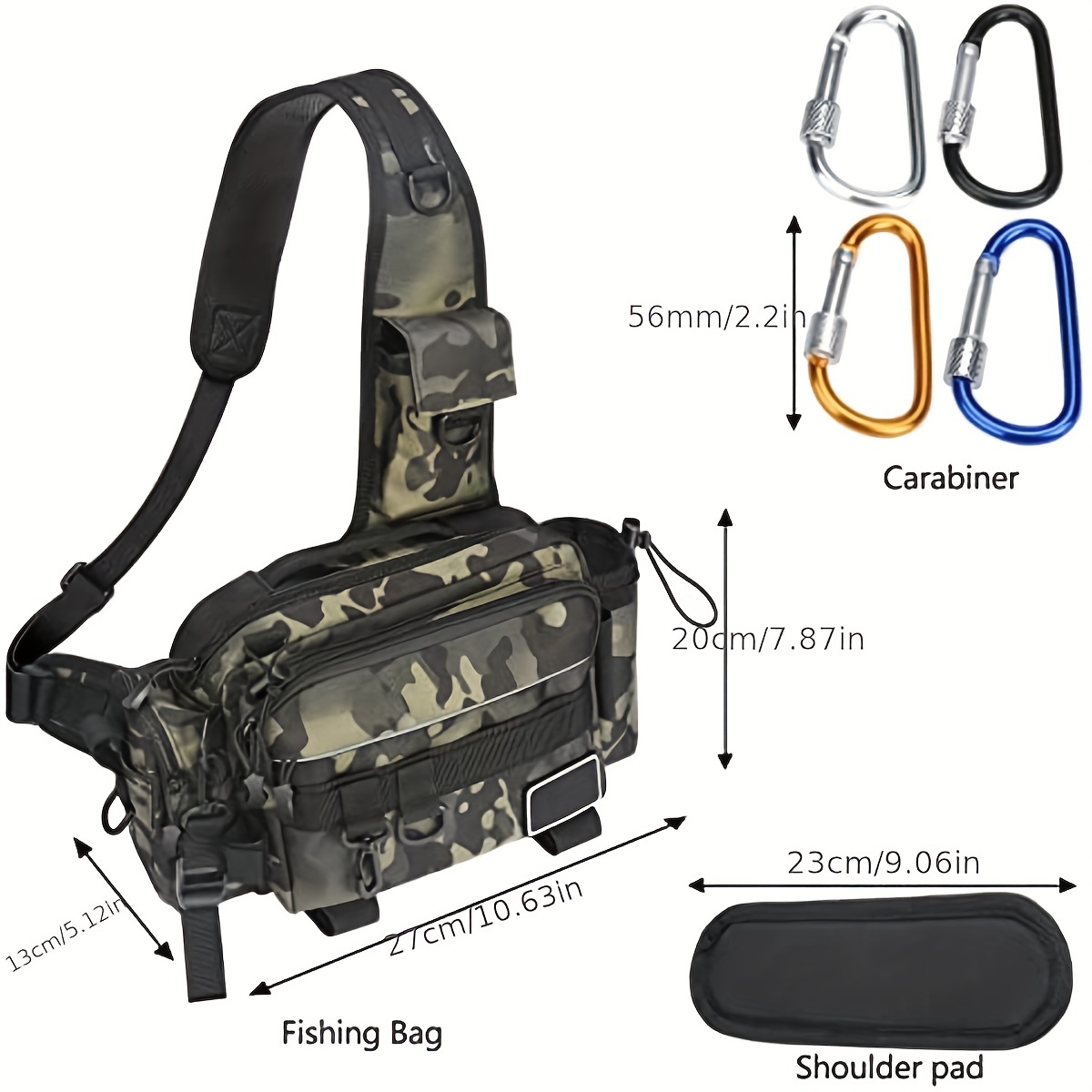 Fishing Bag Sling Fishing Bag Waterproof Wear resistant - Temu