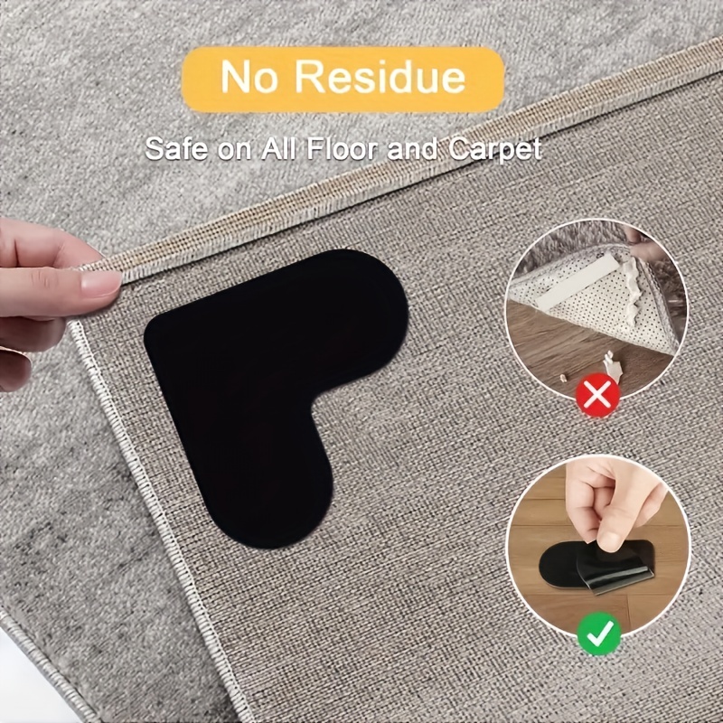 Bag Floor Rug Gripper, Heart Shaped Rug Stopper For Fixing Carpet Mats, Non  Slip Rug Stopper Carpet Mats For Tiles, Wood Floor Area Stickers, Anti  Trip, Novelty Items - Temu