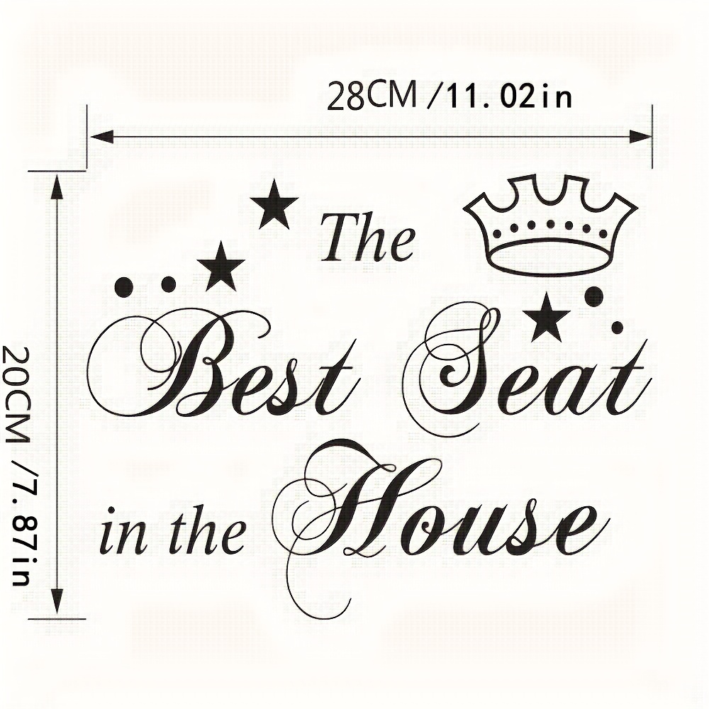 Removable Bathroom Toilet Seat Sticker Waterproof Decorative Decal