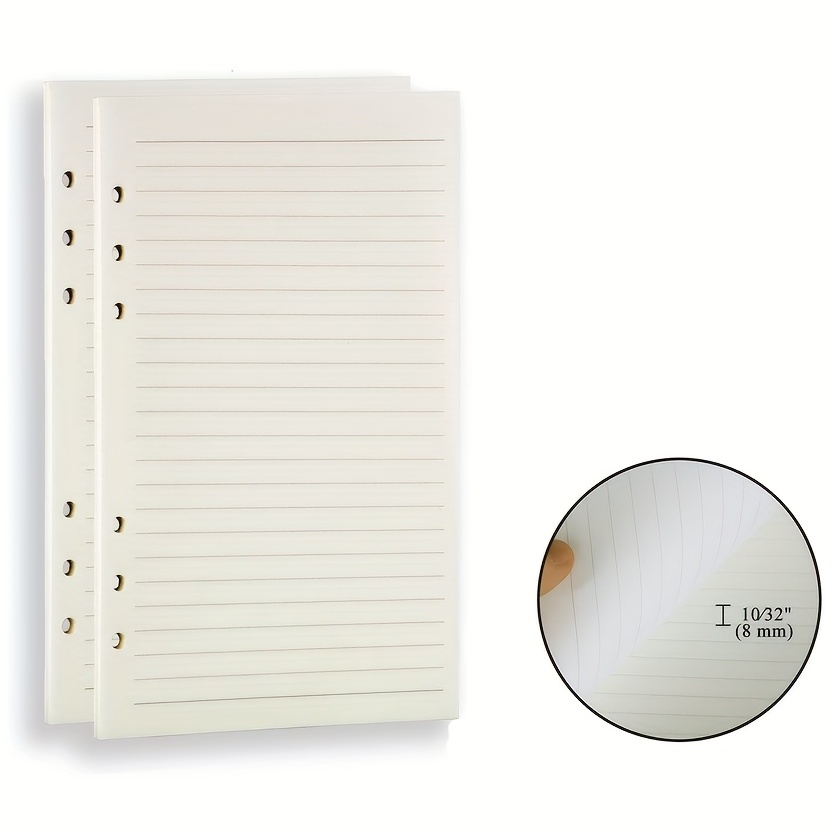 A5 Planner Filler Paper 6 hole Punched For 6 ring Binders - Temu