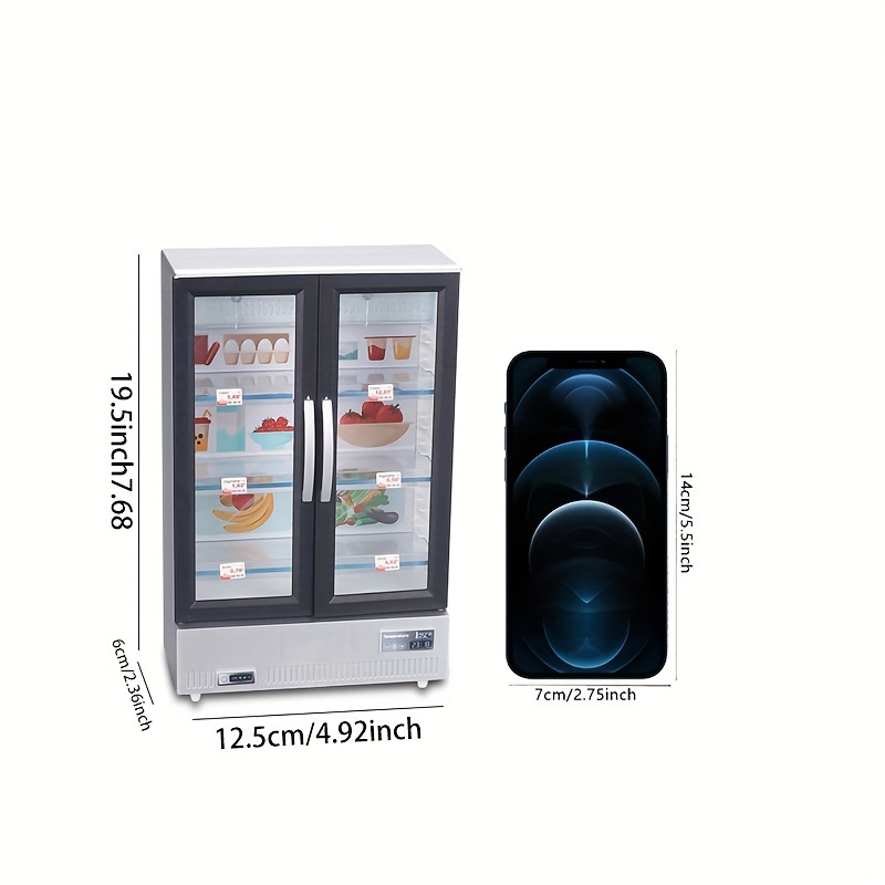 1 Pieza Mini Refrigerador Juguete Doble Puerta Mini - Temu