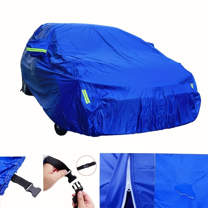 car Cover for Peugeot 208 2012-2023,Blue Sky and White Clouds Waterproof  and Snowproof Outdoor car Covers (Patented Design)