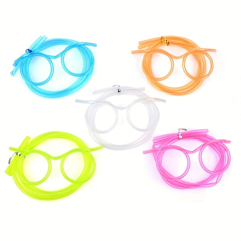 Boys Girls Teen Funny Flexible Drinking Straw Glasses - Temu