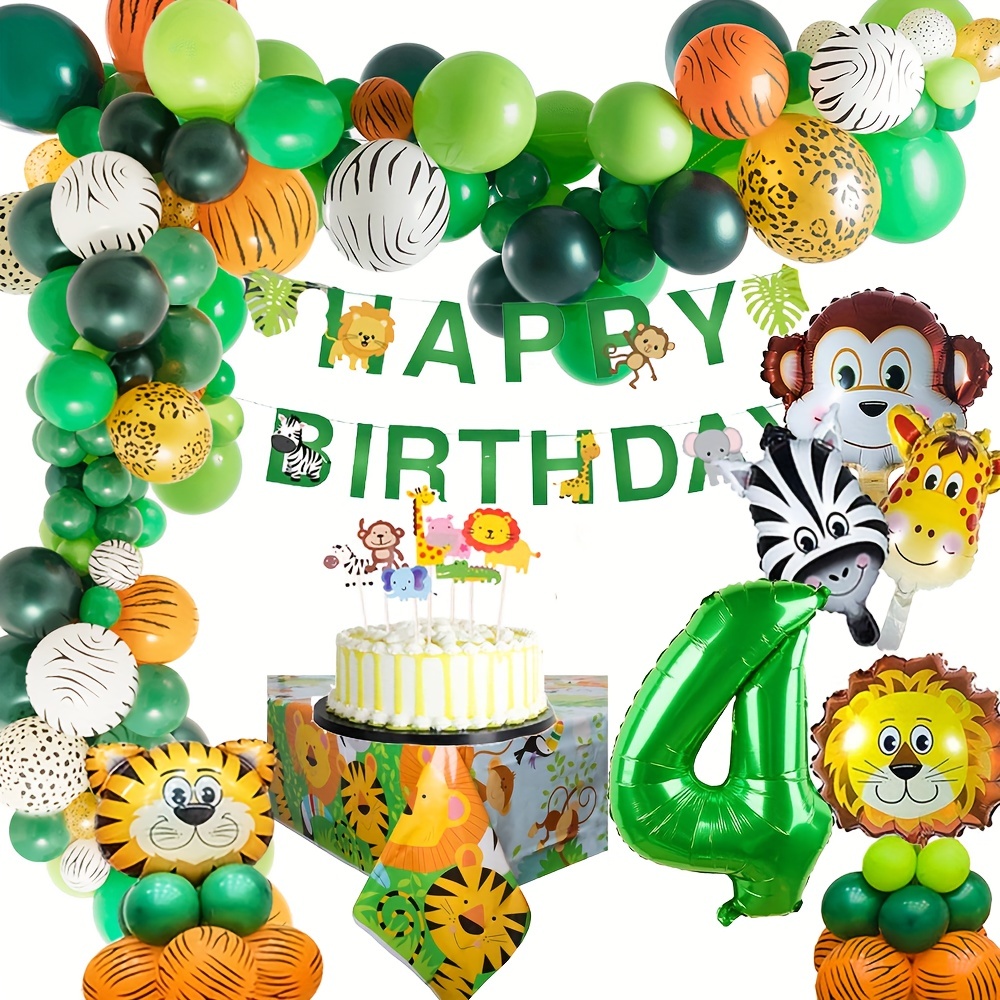 Anniversaire Thème Jungle Safari Zèbre  Decoration anniversaire garcon,  Décoration anniversaire, Deco anniversaire garcon
