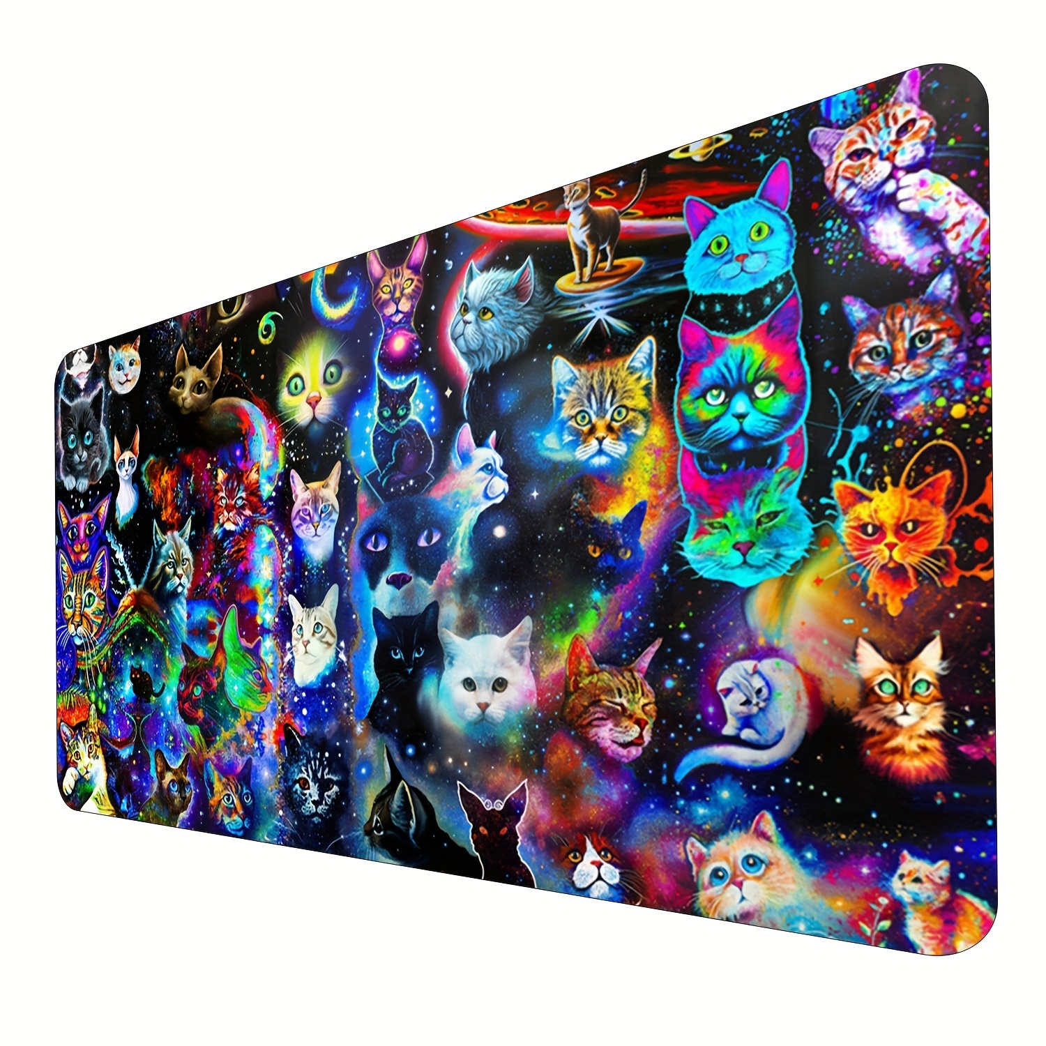 1pc Cute Cat Mouse Pad Deskt Mat Large Computer Keyboard Pad Anime Game  Mouse Pad Board And Card Game Pad TCG Playmat Table Mats Compatible For MTG  RP