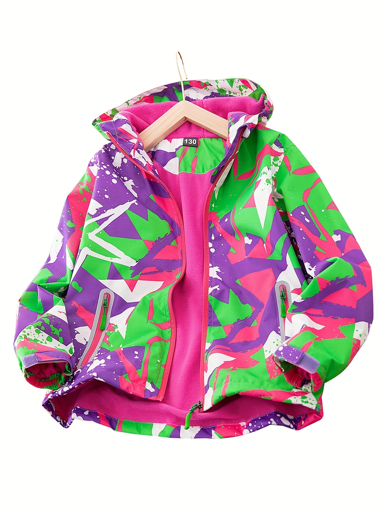 Boys fleece lined outlet waterproof jacket