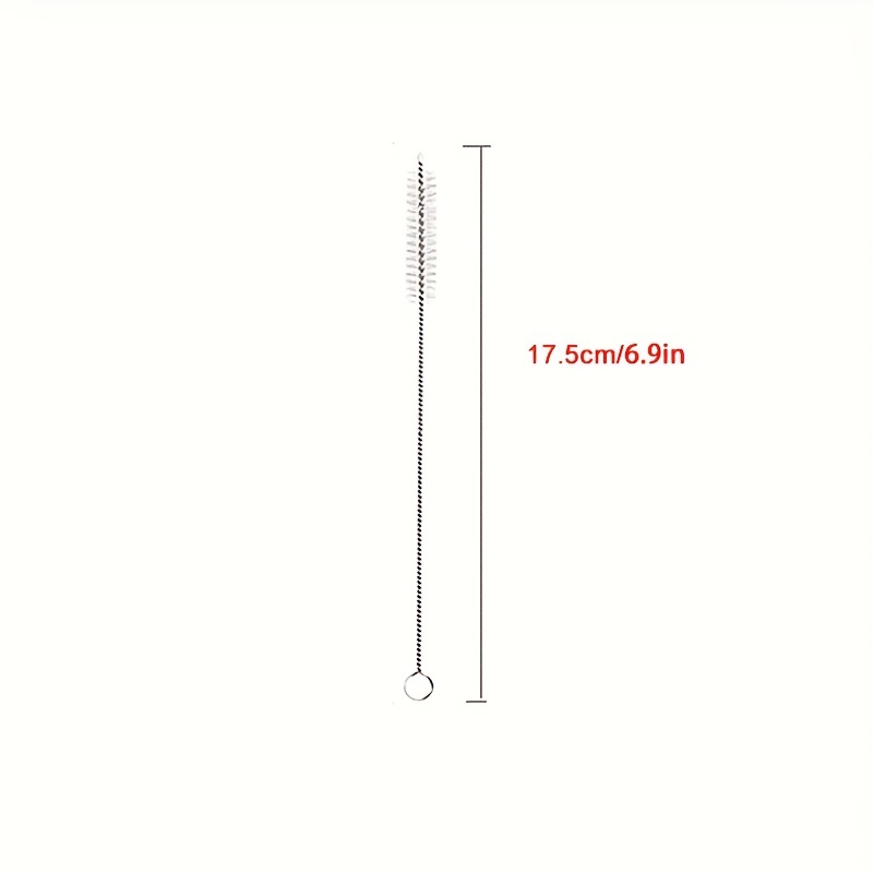 4pcs White Glass Reusable Straws With Curved Shape And Heat