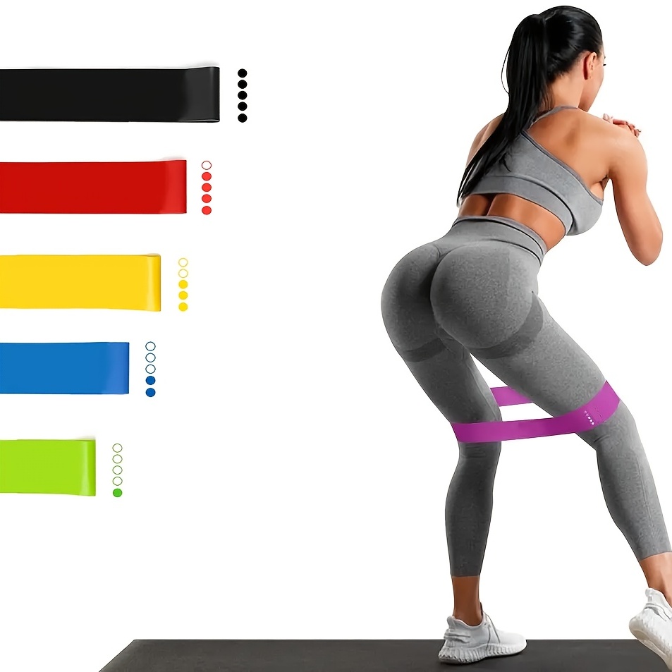 Fitness Elastic Resistance Bands Yoga Pilates Home Workout - Temu Canada