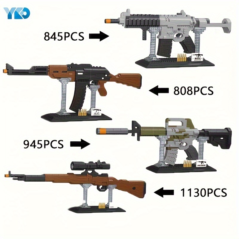 Mini jouets mitraillette en plastique, mitrailleuse, mitrailleuse,  assemblage d'arme, jouet, modèle pour figurine de 12 pouces, échelle 1/6,  G36KSK, PKP, M240 - AliExpress
