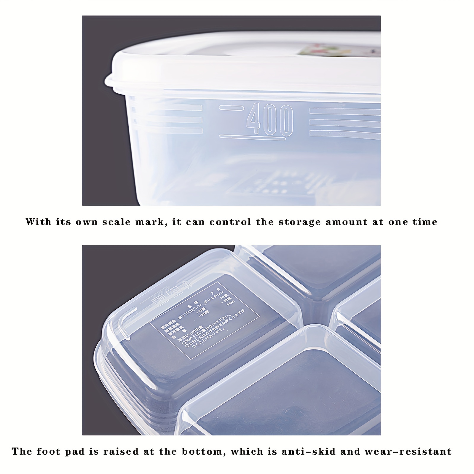 2PCS Storage Case Refrigerator Fish Meat Storage Box Vegetable