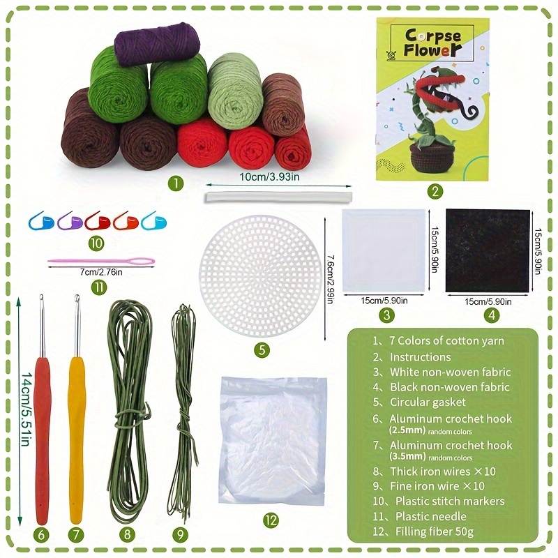 Crochet Kit For Beginners Adults Crochet Flower Kits - Temu