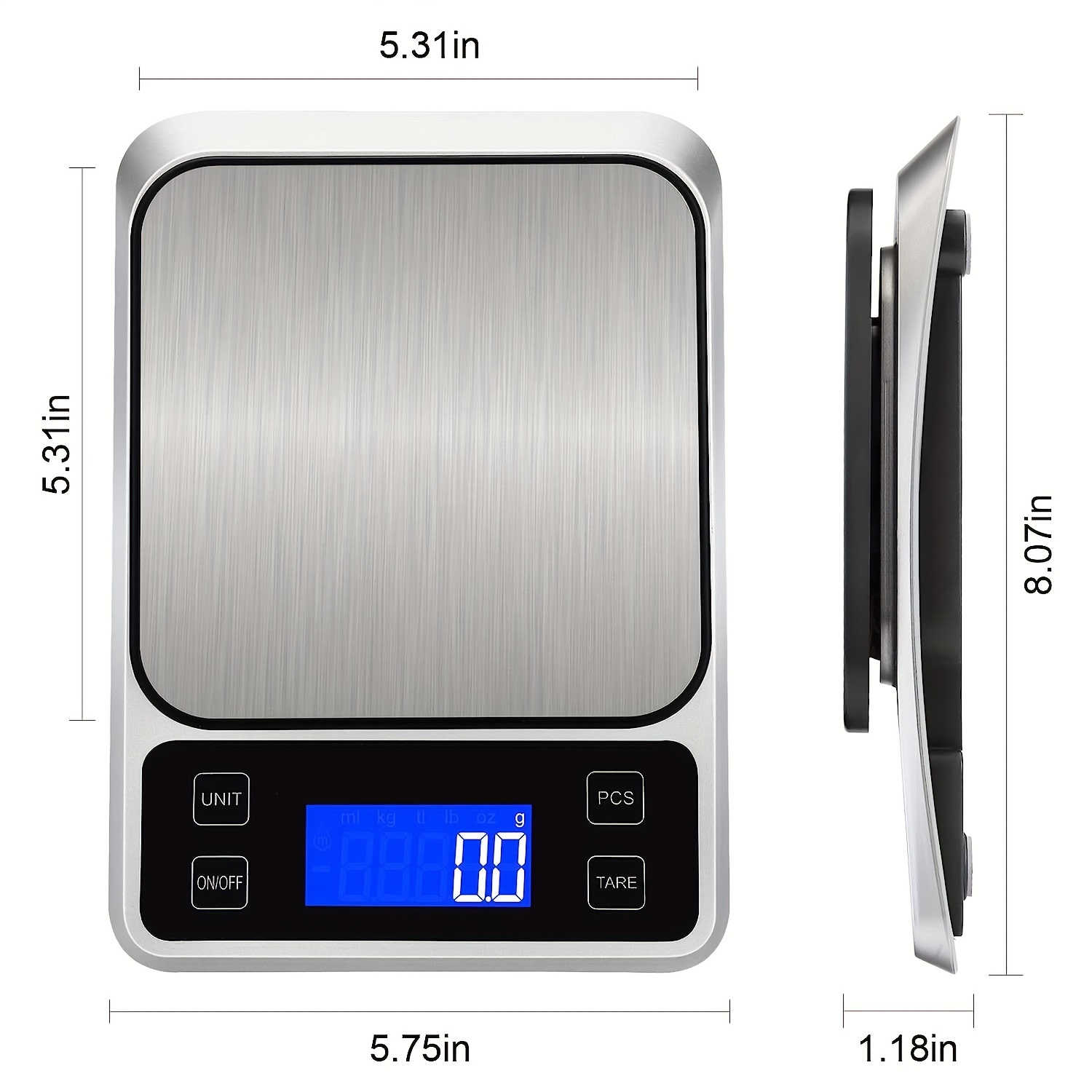 Extra Slim Digital Food Scale Digital Kitchen Scale Weight - Temu
