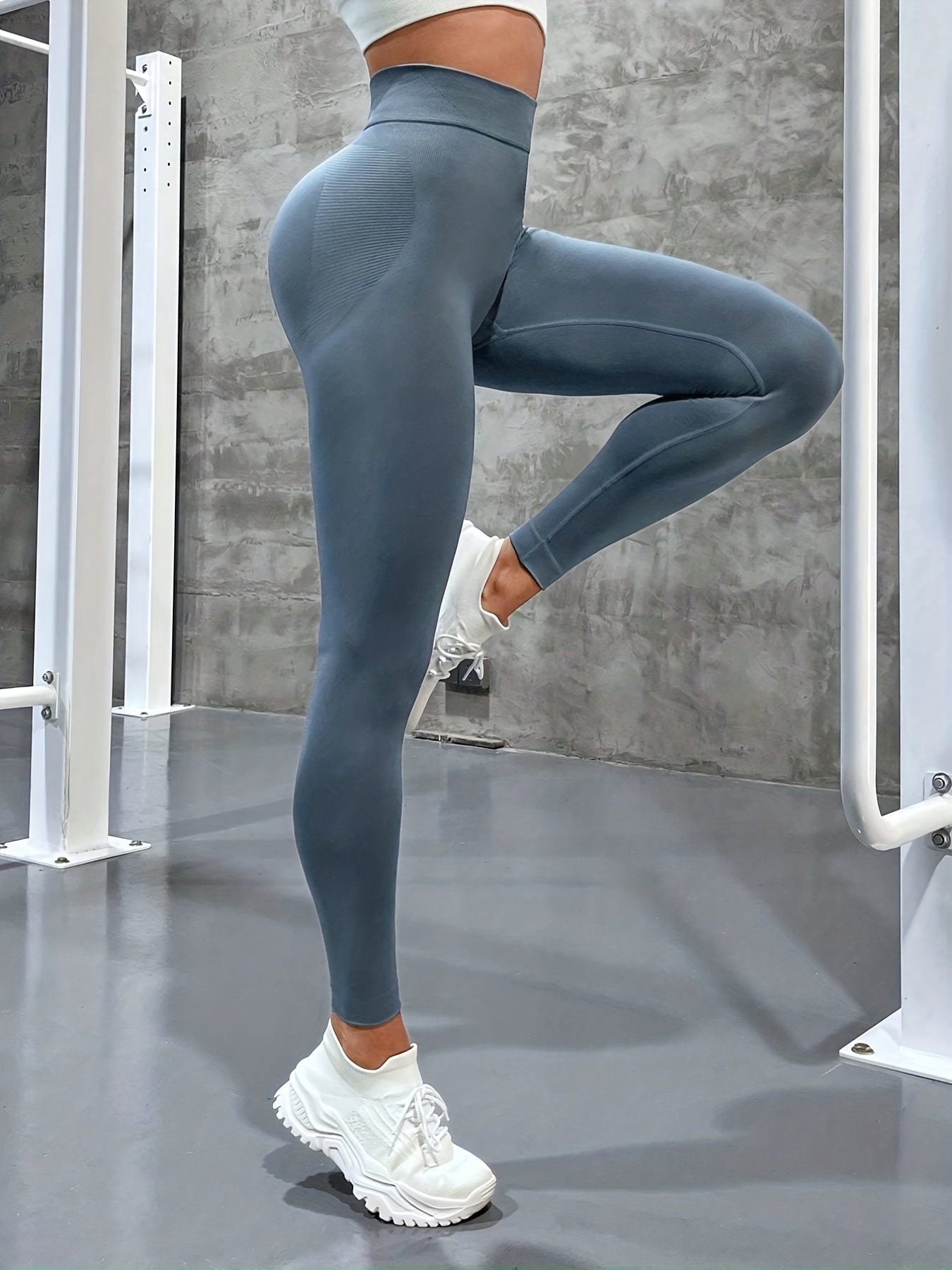 Seamless Tight Leggings Sports Fitness Yoga Running Pants - Temu South  Africa