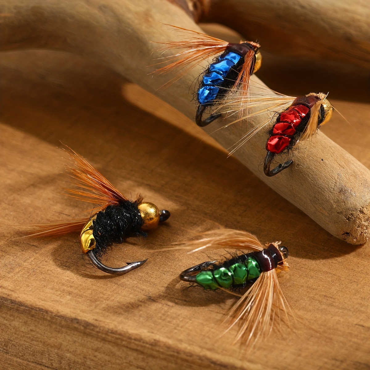 Fly Fishing Flies Assortment Artificial Fish Bait With - Temu